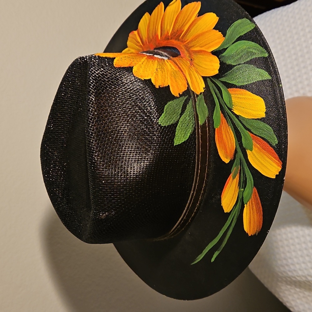 Hand-Painted Panama Hat - Picture 3 of 4